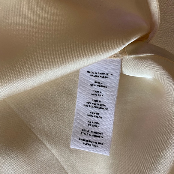 Helmut Lang Lace Slip Top/Camisole, Size S, Ivory & Black - Picture 7 of 13